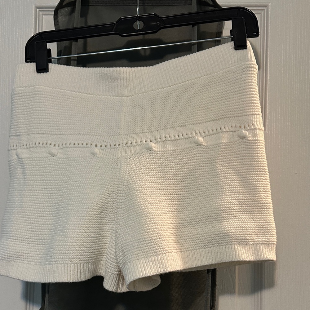 Alexis Cream High Waist Knit Shorts
